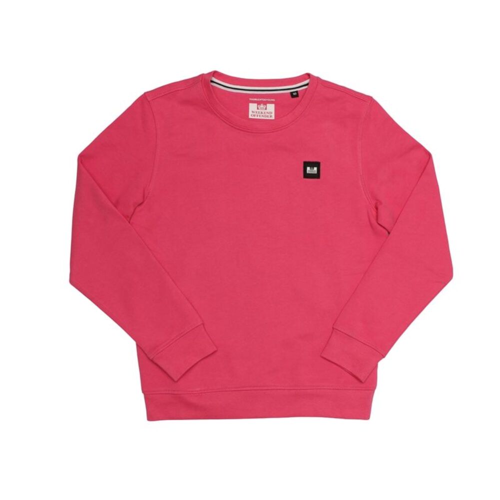 Weekend Offender Childrens/Kids Ferrer Button Sweatshirt / Pink